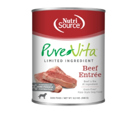 PURE VITA DOG GRAIN FREE BEEF ENTREE 12.3OZ
