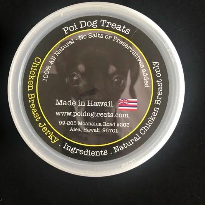Poi Dog Chicken Jerky Tub