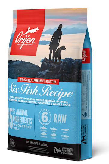 ORIJEN Six Fish Grain-Free Dry Dog Food, 13 lb