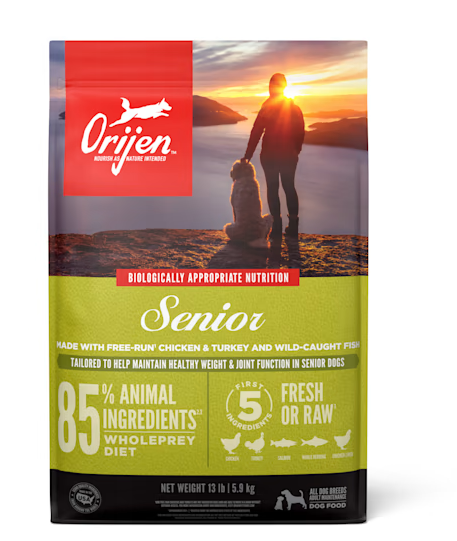 ORIJEN Senior Grain-Free Dry Dog Food, 13lb