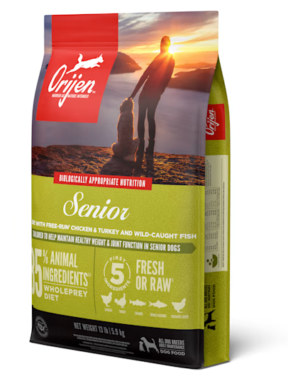 ORIJEN Senior Grain-Free Dry Dog Food, 13lb