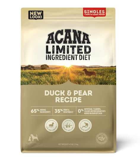ACANA Singles Limited Ingredient Duck & Pear Grain-Free Dry Dog Food, 4.5-lb