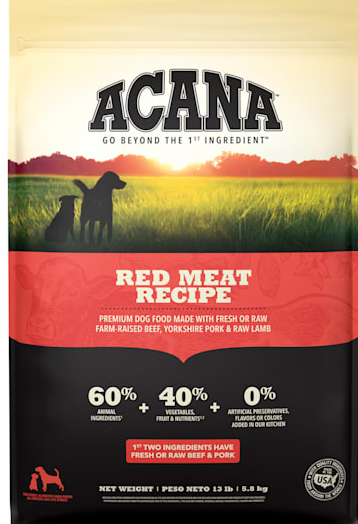 ACANA Red Meat Grain-Free Dry Dog Food, 13lb