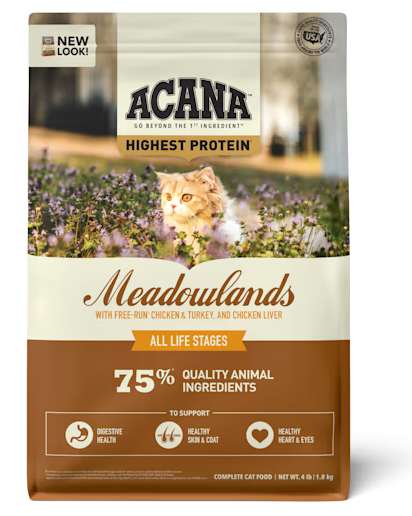 ACANA Regionals Meadowland Dry Cat Food, 4-lb