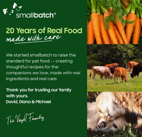 SMALLBATCH DOG FROZEN LAMB PATTIES 18LBS