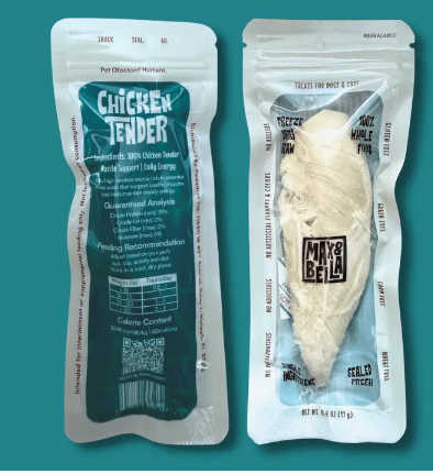 Freeze-Dried Chicken Tender Treats For Dogs & Cats — Single Ingredient, Grab-And-Go Packs