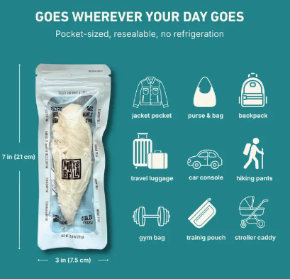 Freeze-Dried Chicken Tender Treats For Dogs & Cats — Single Ingredient, Grab-And-Go Packs