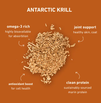 Freeze-Dried Antarctic Krill Treats For Dogs & Cats — Single Ingredient, Grab-And-Go Packs