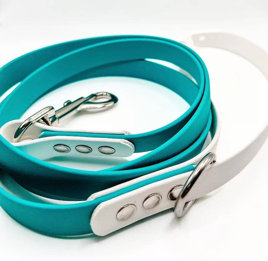 BioThane Leash: Sage/White