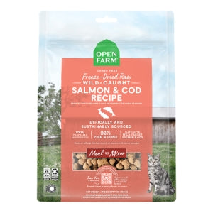 OPEN FARM CAT FREEZE DRIED RAW MORSELS SALMON & COD 3.5OZpfx