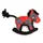 Rocking Horse Toy: Red / One Size
