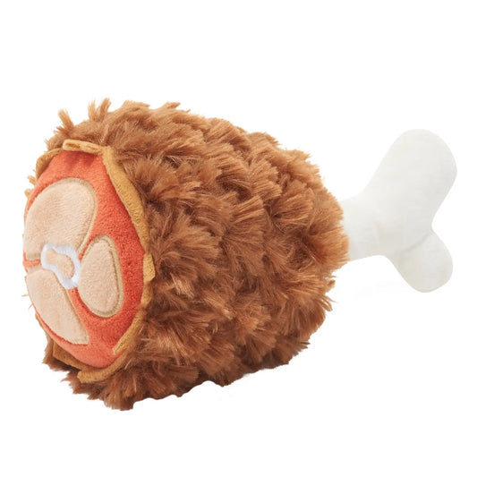 Bark Tavern Turkey Leg Plush Food Dog Toy