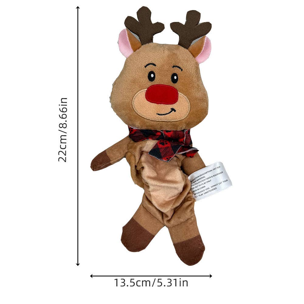 Christmoo – Christmas Squeaky Plush Toy: BRNGRN
