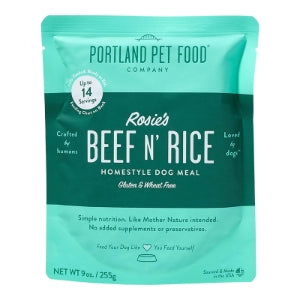 PORTLAND DOG ROSIE'S BEEF N RICE HOMESTYLE MEAL 9OZ