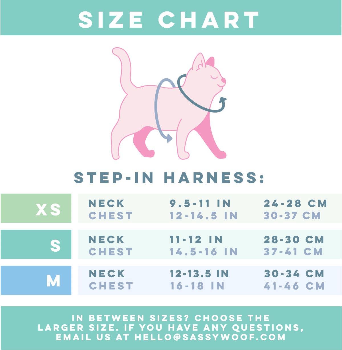 Cat Step-In Harness - Smitten Kittens: Large