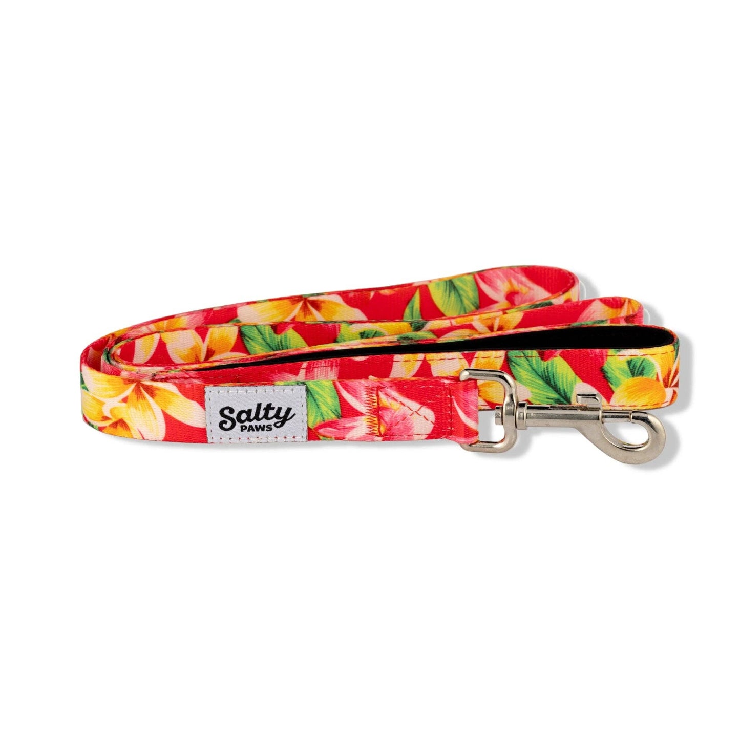 Tropical Dog Pink Floral Hawaiian Print Leash 6' Length Soft: Medium