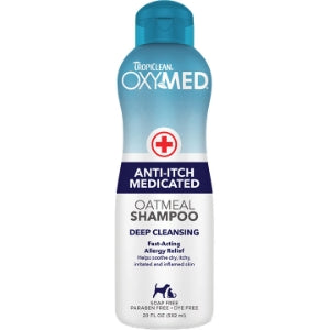 TROPICLEAN OXYMED DOG & CAT MEDICATED ANTI-ITCH SHAMPOO 20OZ