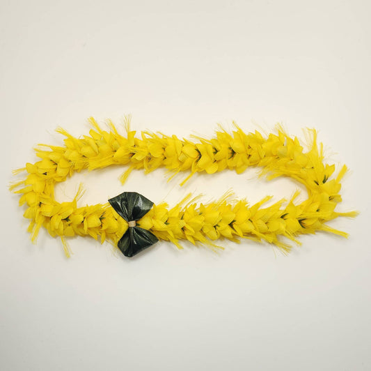 GigiWhy Silk Flower Lei for Pets- Ohai Ali'i: Yellow / Medium
