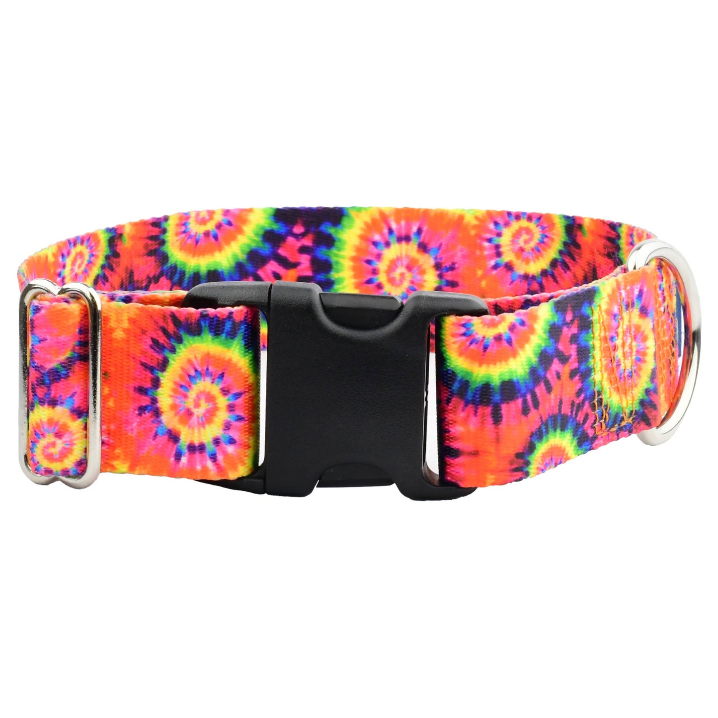 1.5″ EarthStyle Classic Tie-Dye Dog Collar: XX Large (26 - 34 inches) / Martingale Collar / 6' Leash