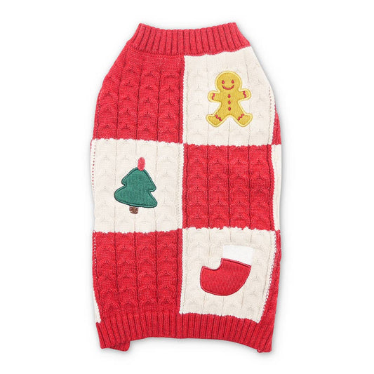 Holiday Appliques Sweater: XL