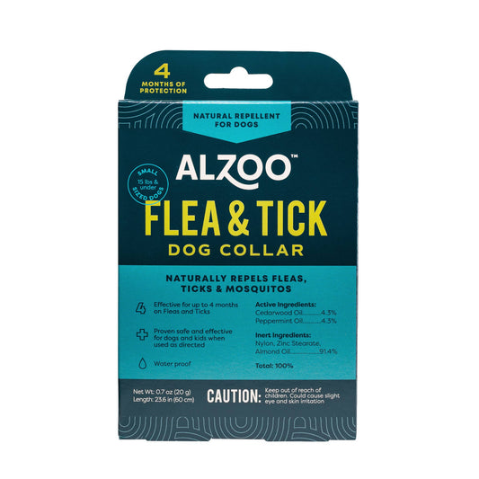 ALZOO Plant-Based Flea & Tick Collar for Dog, Small
