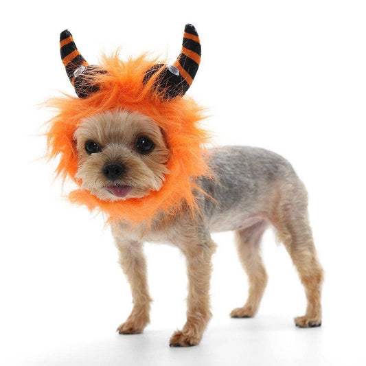 Furry Monster Hat Orange: M