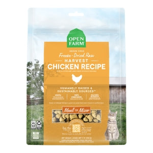 OPEN FARM CAT FREEZE DRIED RAW MORSELS HARVEST CHICKEN 9OZ