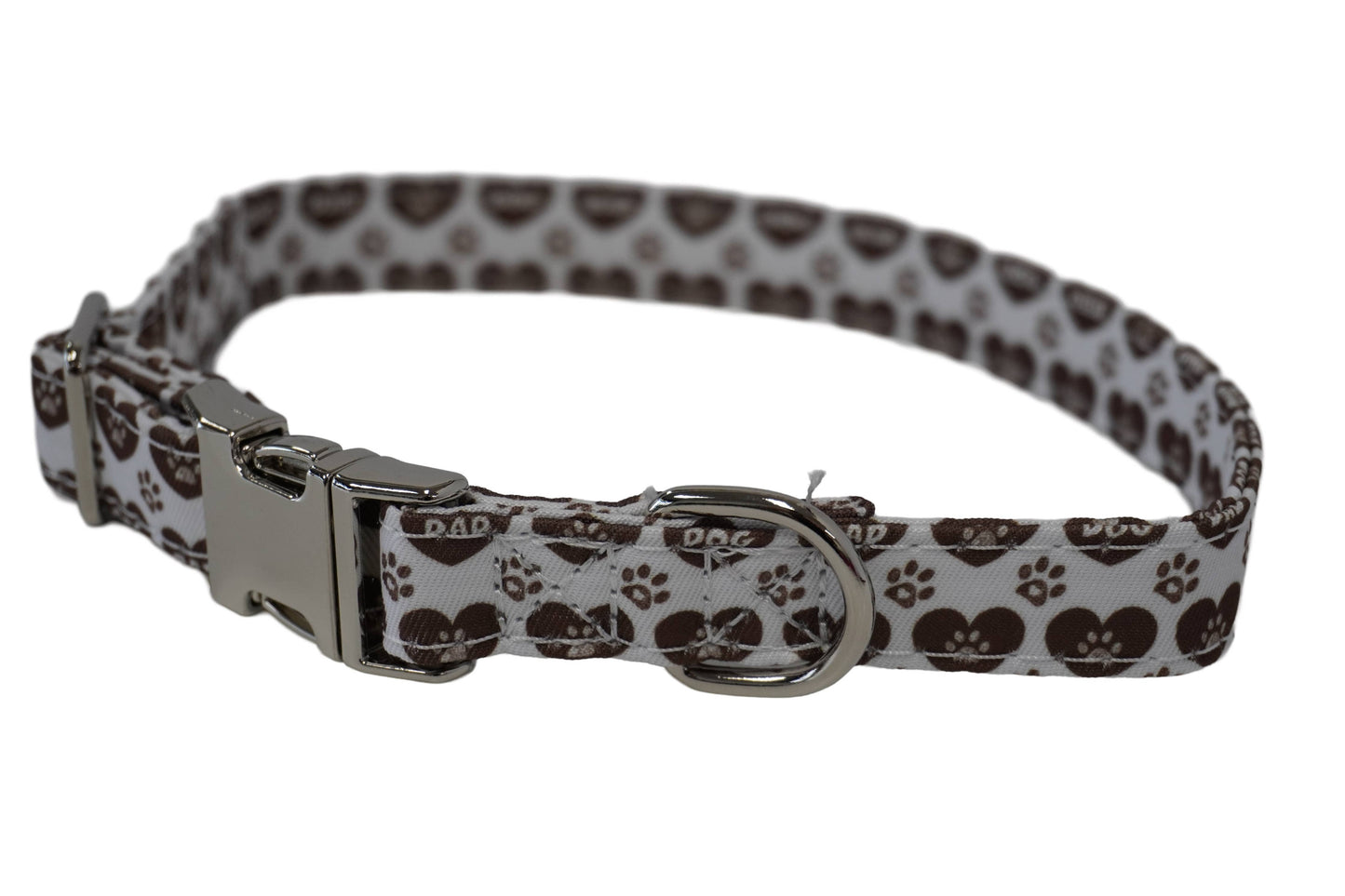 Heart Paw Dog Collar: Medium