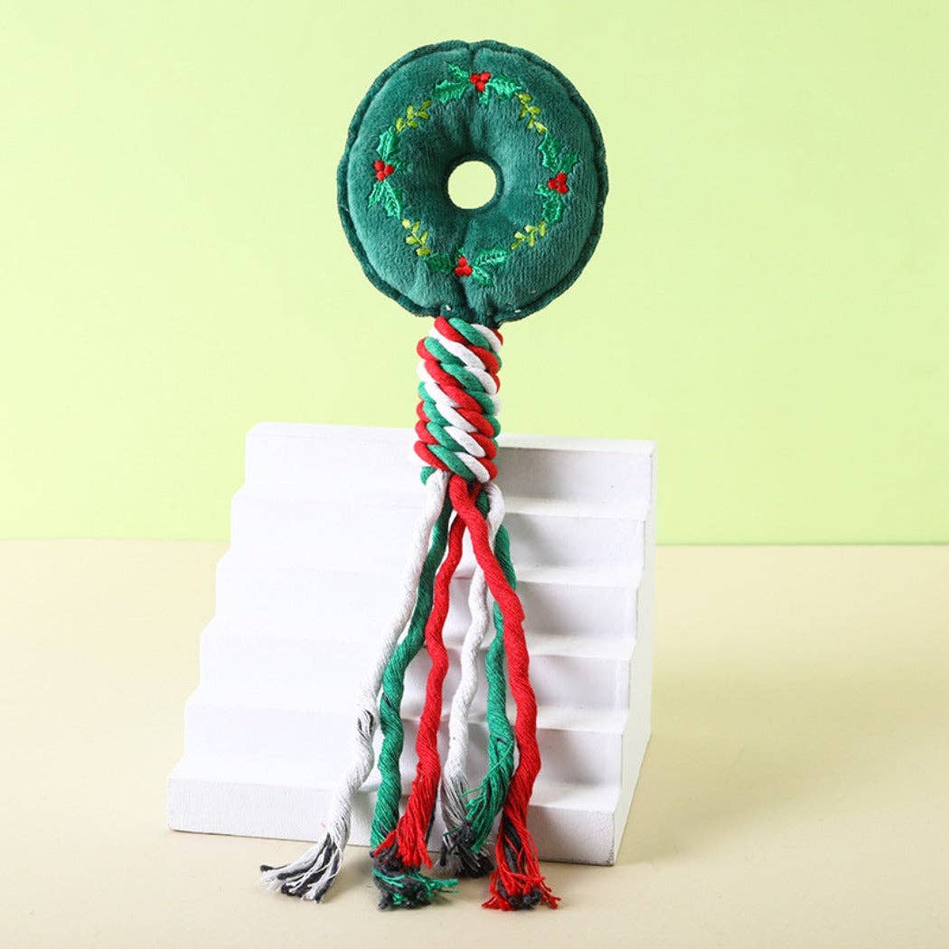 Christmoo - Holiday Tug Rope Toy: Tree