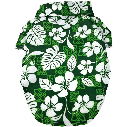 Hawaiian Camp Shirt - Tropical Green: Small