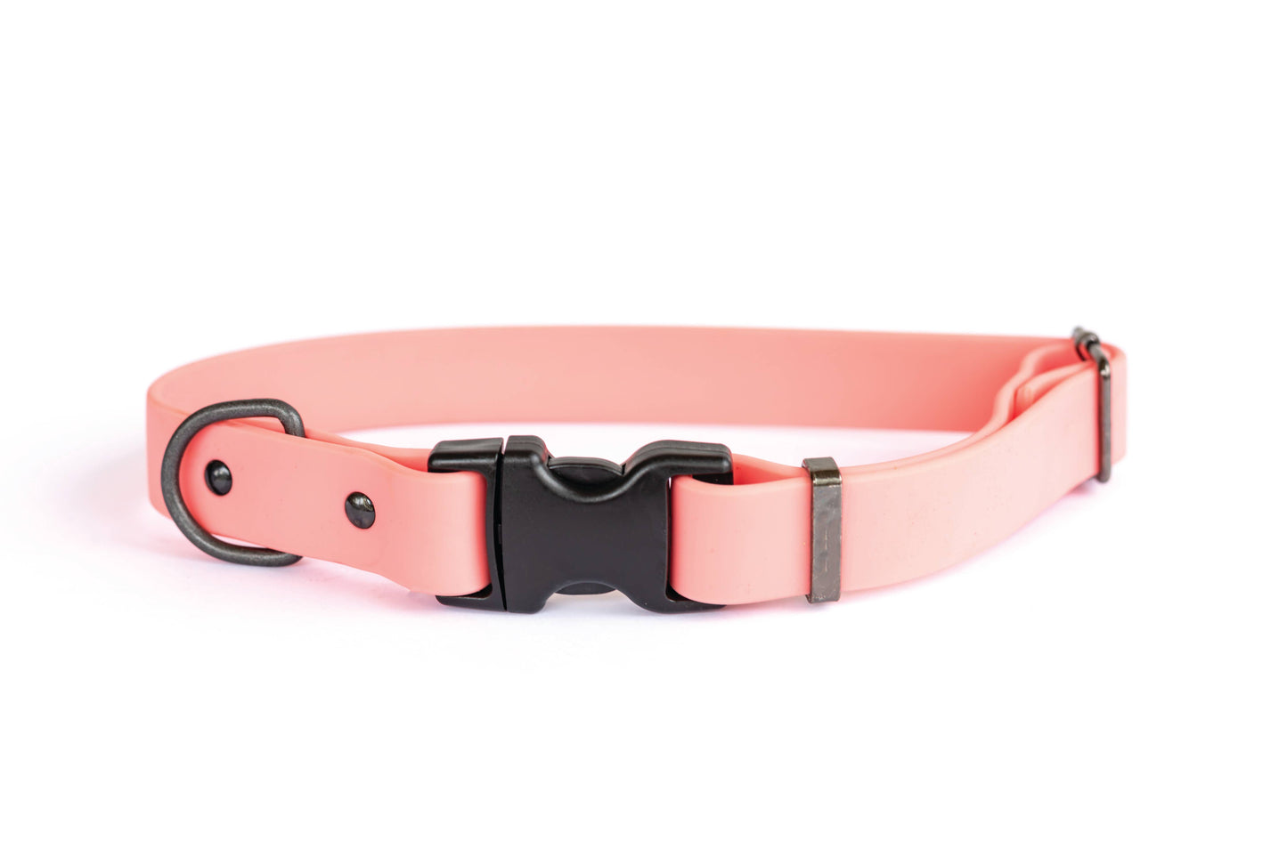 Waterproof Dog Collar Soft YKK Buckle Quick Release : Soft Navy / S 5/8" Wide 10"-15" Range