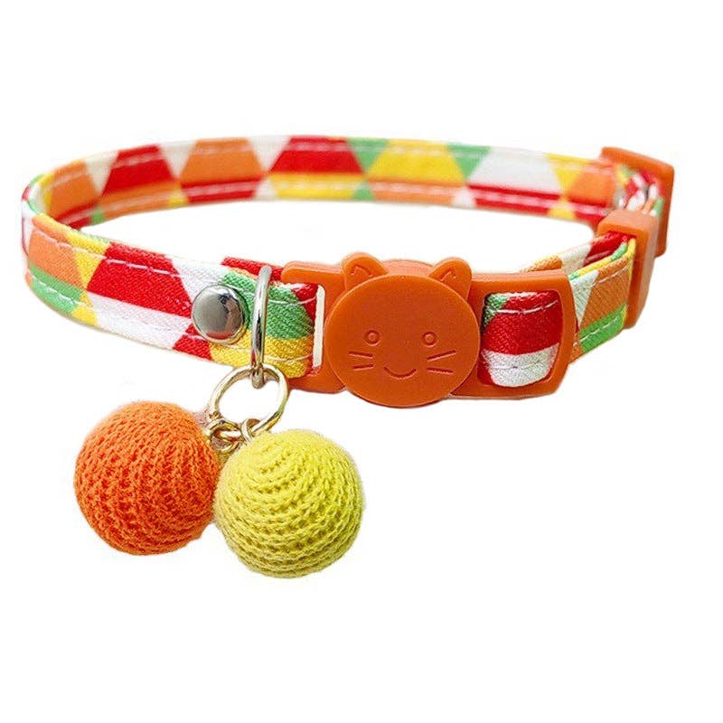 Mokka - Colorful Geometric Cat Collar: Pink