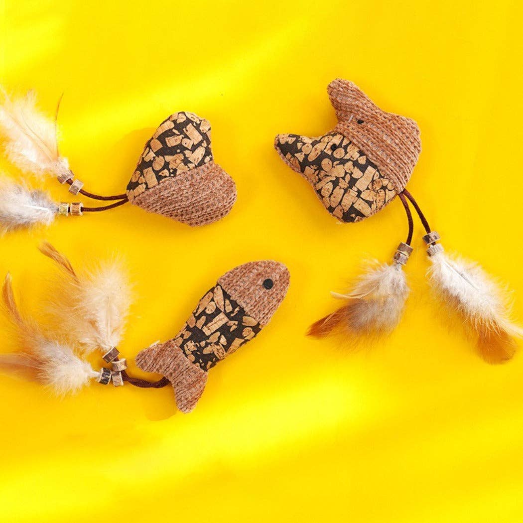 Moo – Feather Plush Cat Toy: CAT