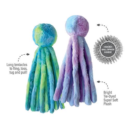 Fuzzy Wuzzy Octopus: Pink/Purple / Small