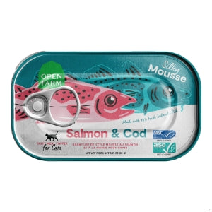 OPEN FARM CAT GRAIN FREE TOPPER SALMON & COD 3.17OZ