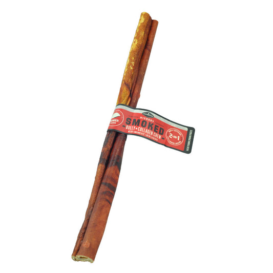 Barkworthies Smoked Bully+Collagen Dog Chew 10-12 in