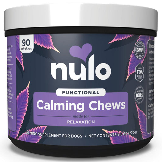 Nulo Functional Calming Chews Relaxation Dog Supplement, 9.5-oz (Size: 9.5-oz)