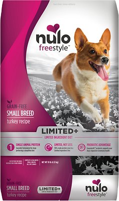 Nulo Dog Freestyle Limited+ Turkey Recipe Grain-Free Small Breed Adult Dry Dog Food, 10-lb (Size: 10-lb)