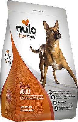 Nulo Dog Freestyle Turkey & Sweet Potato Recipe Grain-Free Adult Dry Dog Food, 24-lb (Size: 24-lb)