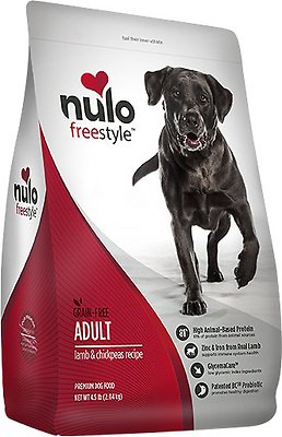 Nulo Dog Freestyle Lamb & Chickpeas Recipe Grain-Free Adult Dry Dog Food, 11-lb (Size: 11-lb)