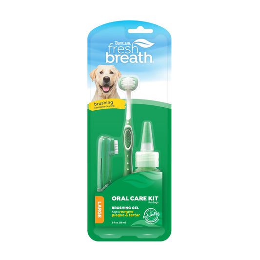 Tropiclean Fresh Breath Oral Care Kit for Dogs, Large