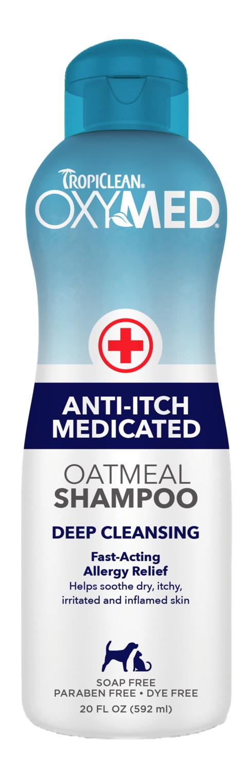 Tropiclean OxyMed Medicated Anti-Itch Oatmeal Pet Shampoo, 20-oz