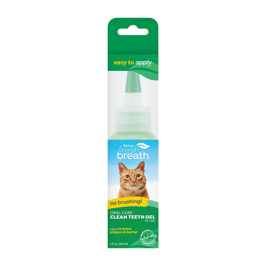 Tropiclean Fresh Breath Oral Care Clean Teeth Gel for Cats, 2-oz