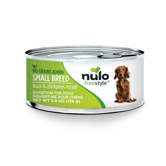 Nulo Freestyle Grain-Free Small Breed Wet Dog Food Duck & Chickpeas, 24ea/5.5 oz
