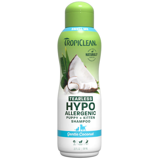 TropiClean Tearless Hypoallergenic Puppy and Kitten Shampoo 1ea/20 fl oz