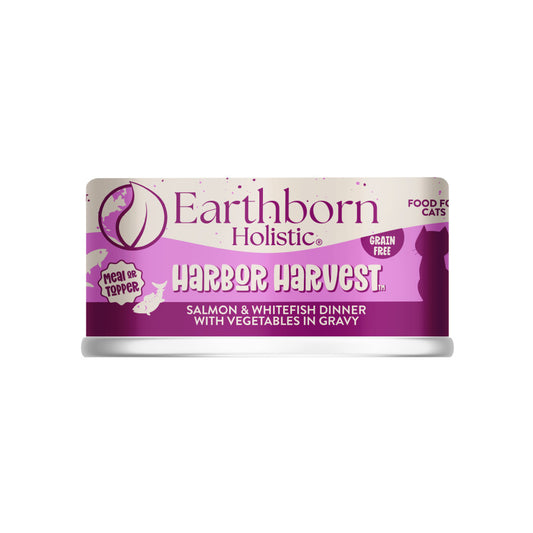 Earthborn Holistic Harbor Harvest Grain-Free Natural Canned Cat & Kitten Food, 5.5-oz