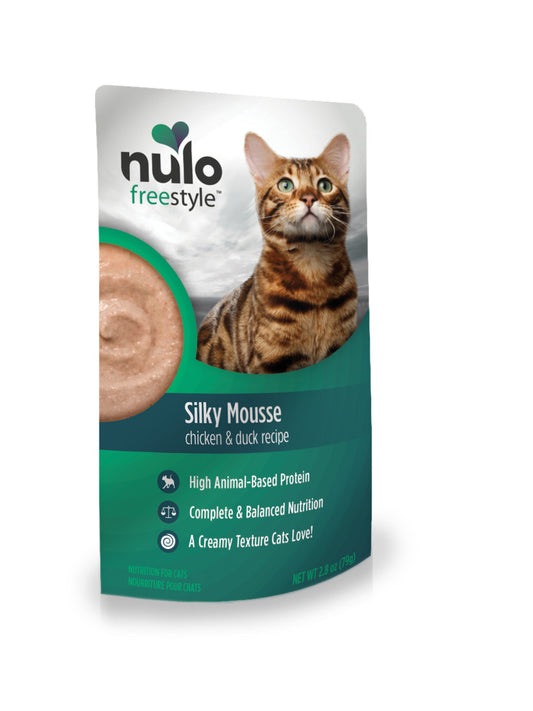 Nulo Freestyle Silky Mousse Cat Food Topper Chicken & Duck, 2.8 oz