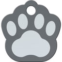 Two-Tone Gray Aluminum Paw-Small
