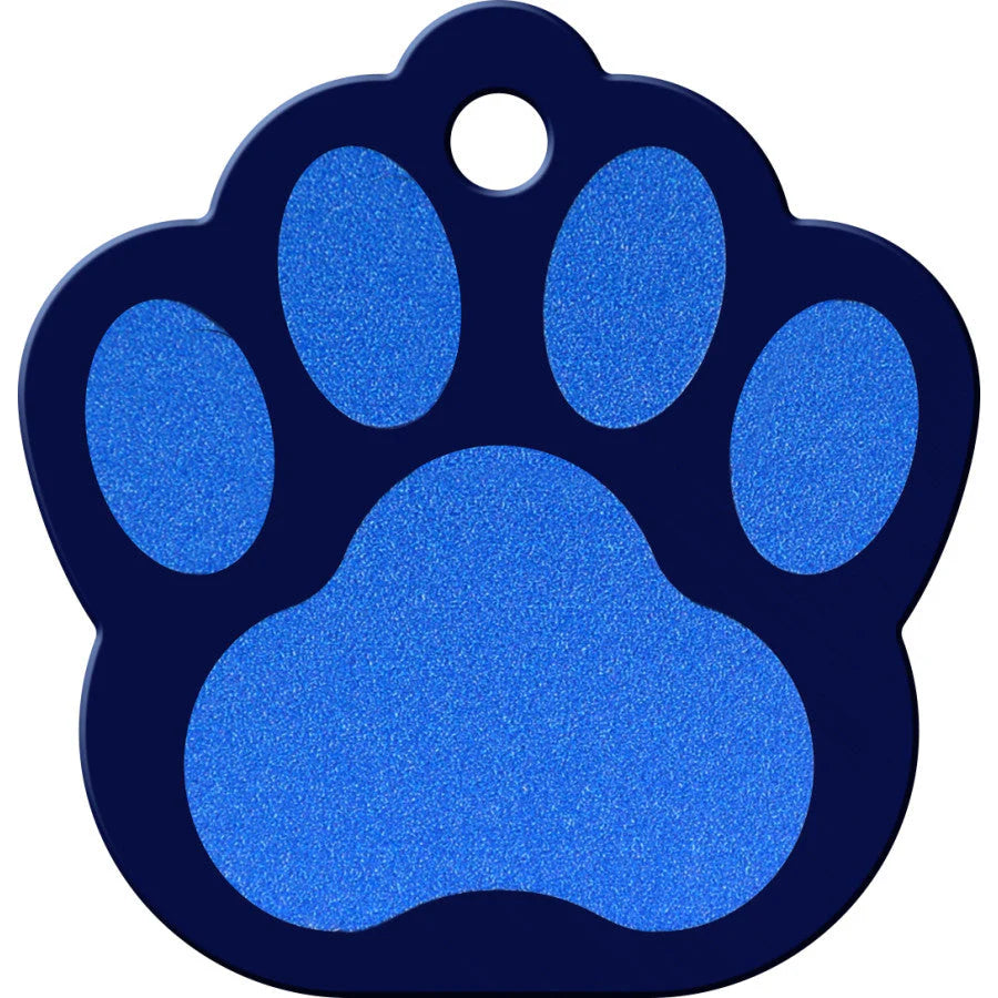 Two-Tone Blue Painted Brass Paw