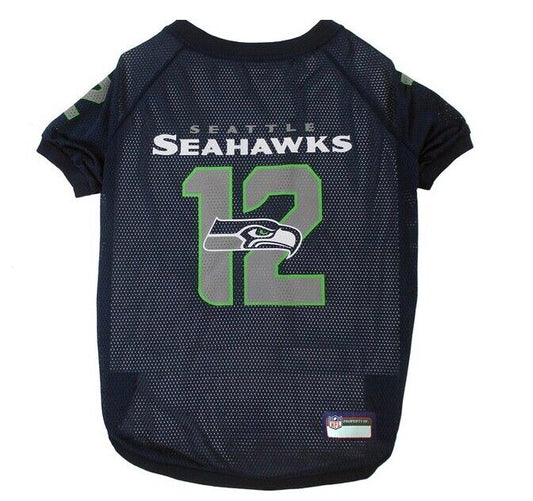 Seattle Seahawks Raglan Dog Jersey (Size: XXL)